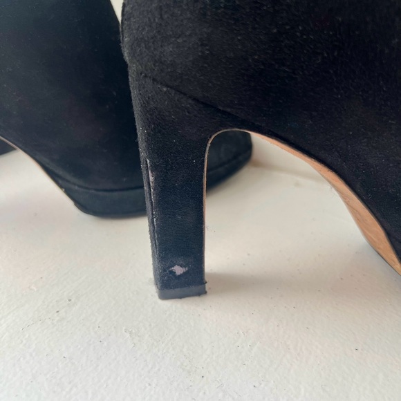 Stuart Weitzman Delphine Suede Booties - Picture 6 of 7
